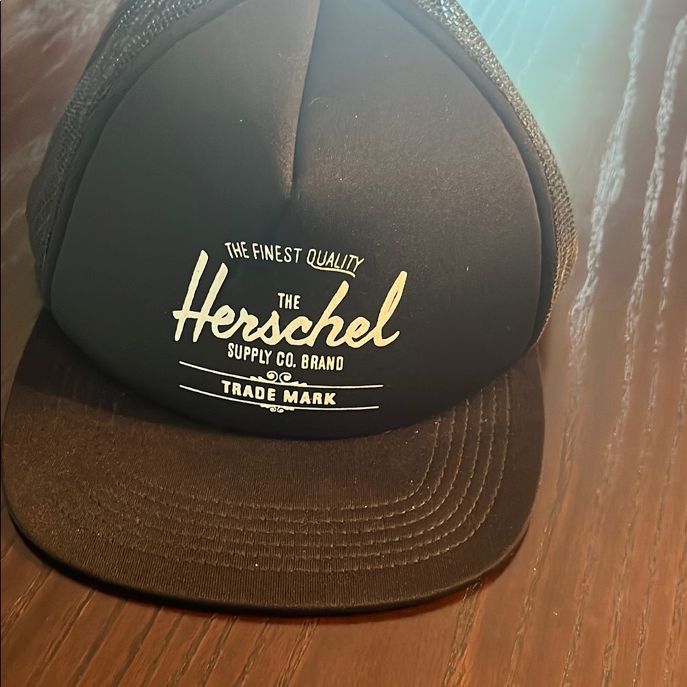 Herschel Black Logo Cap